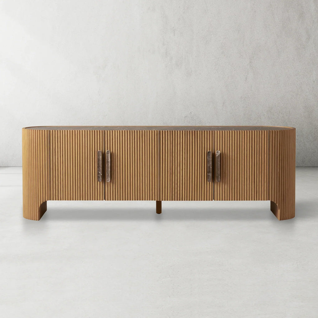 Alder Fluted Oval Sideboard