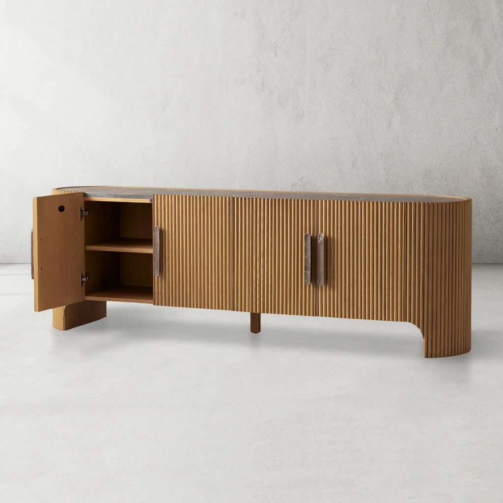 Alder Fluted Oval Sideboard