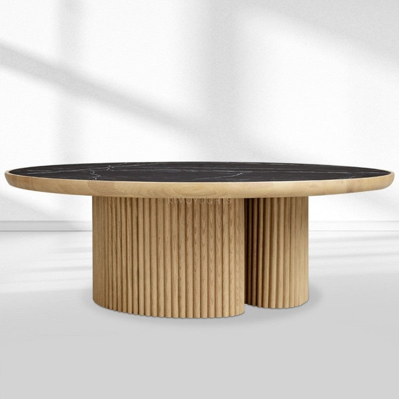 Alder Round Coffee Table