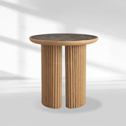 Alder Round End Table