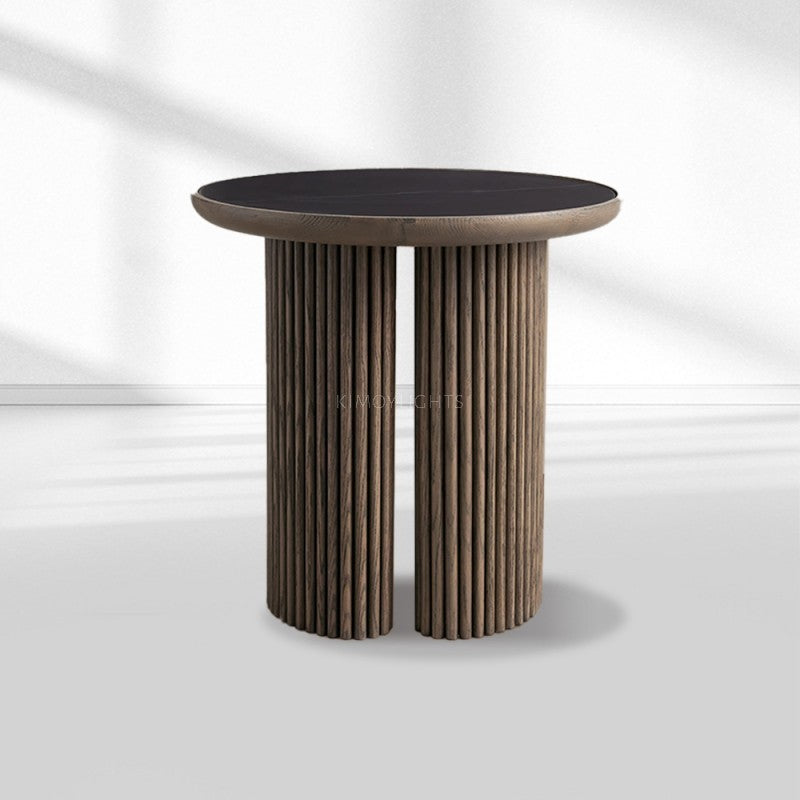 Alder Round End Table