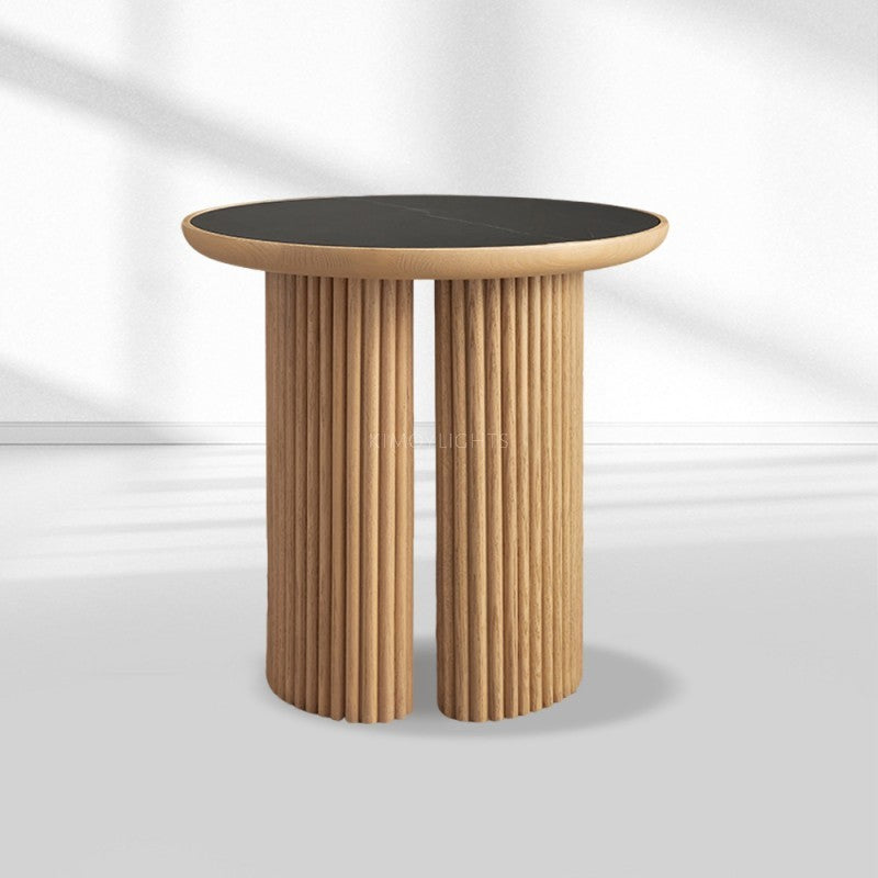 Alder Round End Table
