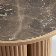 Alder Round End Table