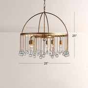 Aubluxe Round Two-Tier Chandelier