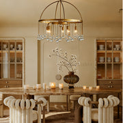 Aubluxe Round Two-Tier Chandelier