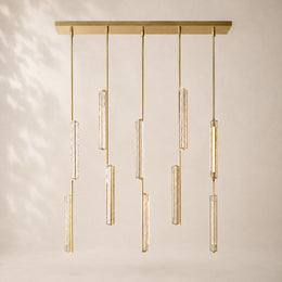 Audessa Crystal Linear Chandelier 54
