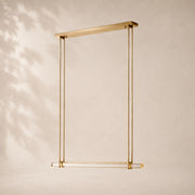 Audessa Crystal Single Bar Linear Chandelier 60
