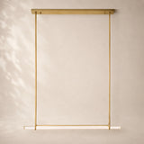 Audessa Crystal Single Bar Linear Chandelier 60