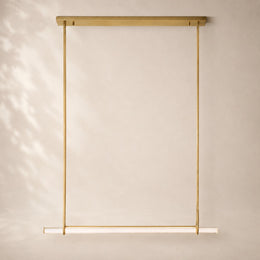 Audessa Crystal Single Bar Linear Chandelier 60