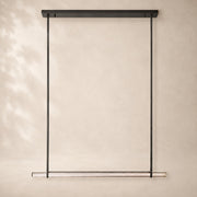 Audessa Crystal Single Bar Linear Chandelier 60