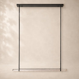Audessa Crystal Single Bar Linear Chandelier 60
