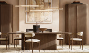 Audessa Crystal Triple Bar Linear Chandelier 60