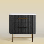 Cedar Oak Stone Nightstand 26" For Bedroom