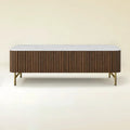 Cedar Oak Stone Coffee Table 47"W For Living Room