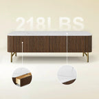 Cedar Oak Stone Coffee Table 47"W For Living Room