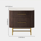Cedar Oak Stone Nightstand 26" For Bedroom