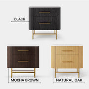 Cedar Oak Stone Nightstand 26