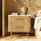 Cedar Oak Stone Nightstand 26" For Bedroom