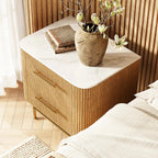 Cedar Oak Stone Nightstand 26" For Bedroom