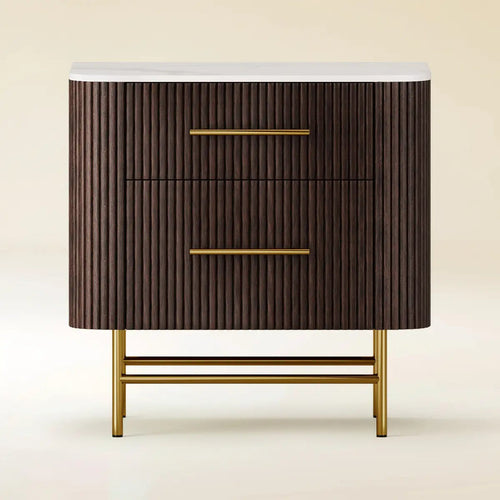 Cedar Oak Stone Nightstand 26" For Bedroom