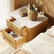 Cedar Oak Stone Nightstand 26