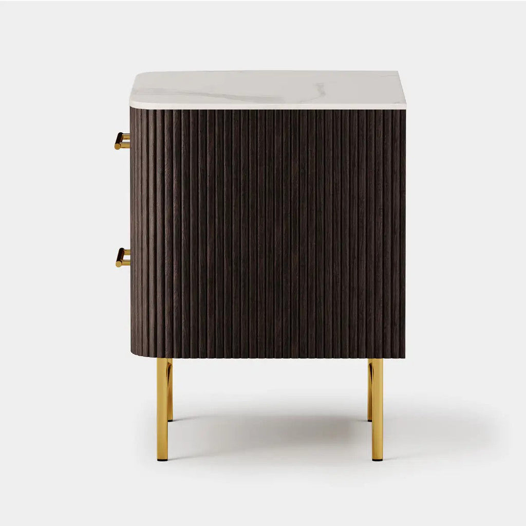 Cedar Oak Stone Nightstand 26" For Bedroom