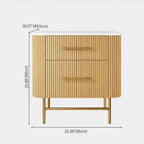 Cedar Oak Stone Nightstand 26" For Bedroom