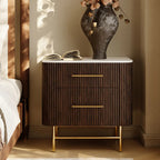 Cedar Oak Stone Nightstand 26" For Bedroom