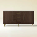 Cedar Oak Stone Sideboard With Drawers For Dining Room