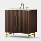 Cedar Oak Stone Bathroom Vanity 36“ with Sink for Bathroom
