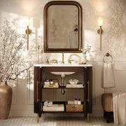 Cedar Oak Stone Bathroom Vanity 36“ with Sink for Bathroom