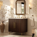 Cedar Oak Stone Bathroom Vanity 36“ with Sink for Bathroom