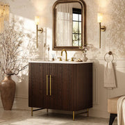 Cedar Oak Stone Bathroom Vanity 36“ with Sink for Bathroom