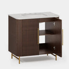 Cedar Oak Stone Bathroom Vanity 36“ with Sink for Bathroom