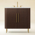 Cedar Oak Stone Bathroom Vanity 36“ with Sink for Bathroom