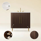 Cedar Oak Stone Bathroom Vanity 36“ with Sink for Bathroom