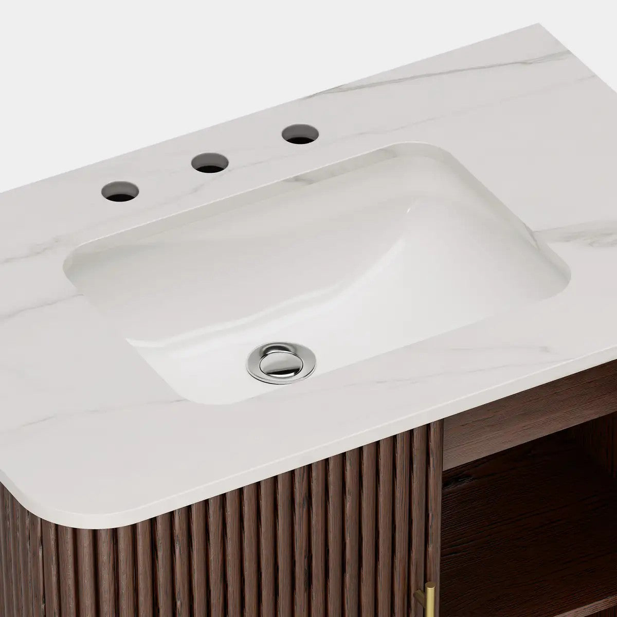 Cedar Oak Stone Bathroom Vanity 36“ with Sink for Bathroom
