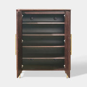 Cedar Oak Wood 2-Door Storage Cabinet 47