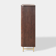 Cedar Oak Wood 2-Door Storage Cabinet 47