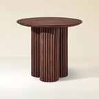 Cedar Oak Wood Side Table 24"D For Living Room