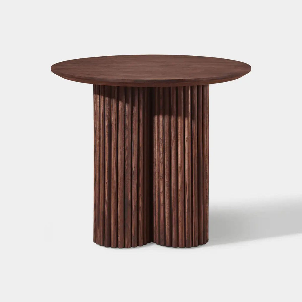 Cedar Oak Wood Side Table 24"D For Living Room