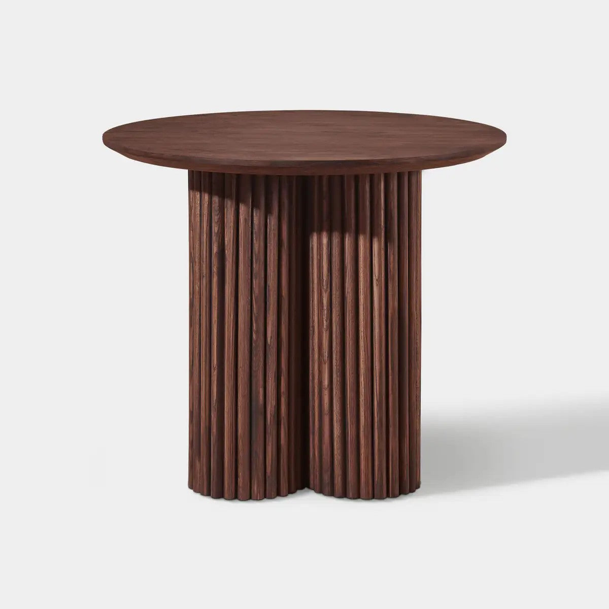 Cedar Oak Wood Side Table 24"D For Living Room