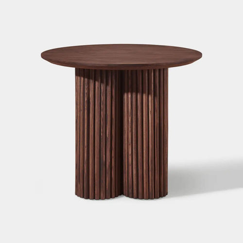 Cedar Oak Wood Side Table 24"D For Living Room
