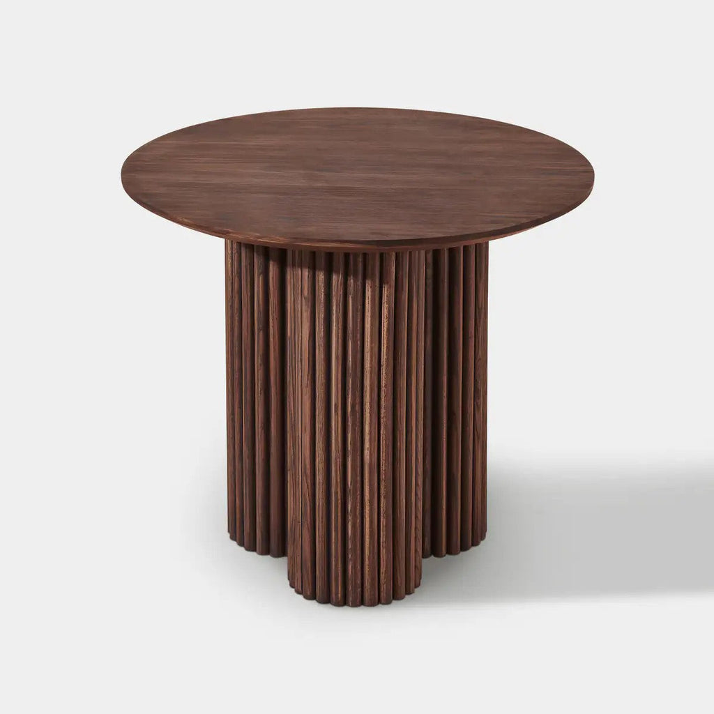 Cedar Oak Wood Side Table 24"D For Living Room