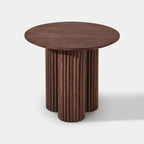 Cedar Oak Wood Side Table 24"D For Living Room