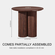 Cedar Oak Wood Side Table 24