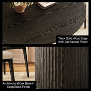 Aurae Fluted Round Dining Table 60”W For Living Room