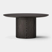 Aurae Fluted Round Dining Table 60”W For Living Room