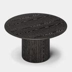 Aurae Fluted Round Dining Table 60”W For Living Room