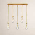 Aurelia Rain Linear Rod Chandelier 36'W